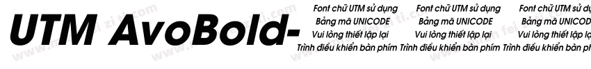 UTM AvoBold字体转换
